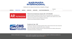 Desktop Screenshot of maquinariainternacional.com