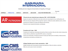 Tablet Screenshot of maquinariainternacional.com